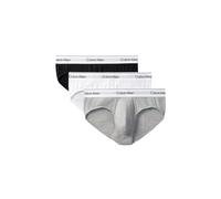Calvin Klein - Slip Hip en Coton Gris Lot de 3 - Homme - Sous-vêtements - Blanc - Taille: S