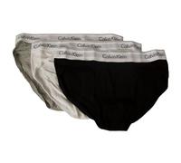 Calvin Klein Slip Homme CK Pack 3 pièces Slip tripack en Coton élastique Visible Article NB2379A Hip Brief 3P, MP1 Grey Heather/Black/White, XXL