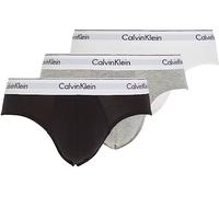 Calvin Klein Slip Homme Lot De 3 Sous-Vêtement Coton Stretch, Multicolore (Black/White/Grey Heather), S