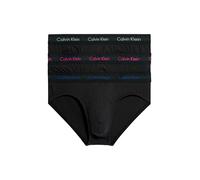 Calvin Klein Slip Homme Lot De 3 Sous-Vêtement Coton Stretch, Noir (B-Slv Sprgs/Pal Pink/Blue Dpts Lg), S