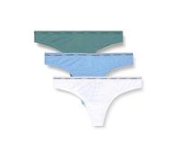 Calvin Klein Slips Brésiliens Lot de 3 Femme Low-Rise sous-Vêtement, Multicolore (Slate Turquoise/Frozen Fjord/White), XS