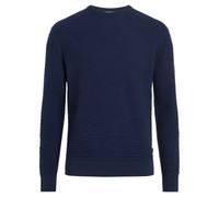 Calvin Klein - Small Basquet Weave CN Sweater - Homme - Pulls - Bleu - Taille: L