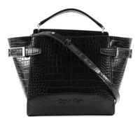 Calvin Klein Small Top Handle Tote Croco ailé Small Top Handle Tote Croco Black [84760]