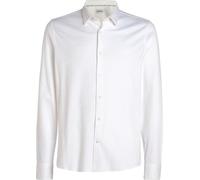 Calvin Klein Smooth Cotton Slim Surchemise Blanc - Grande 3XL