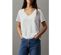 Calvin Klein Smooth V-neck T-shirt Standard Fit White Taille: S | Chemises Outlet | Femme | Blanche