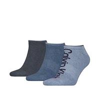 Calvin Klein Sneaker Chaussettes, Bleu Marine, Taille Unique (Lot de 3) Homme