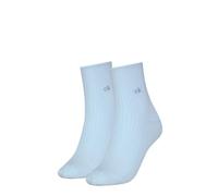 Calvin Klein Socks Organic Cotton Roll Top, Chaussette aux femmes, Light Blue,