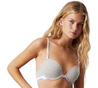 Calvin Klein Soutien-Gorge Balconnet Femme Lightly Lined Stretch, Gris (Grey Heather), 90B