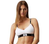 Calvin Klein Soutien-Gorge Brassière Femme Light Lined Bonnets Moulés Doux, Blanc (White), XL