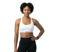 Calvin Klein Brassière Femme Unlined avec Ceinture Emblématique, Blanc (White), XXS