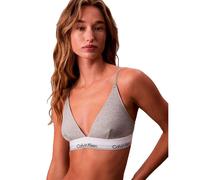 Calvin Klein Soutien-Gorge Triangle Femme Unlined avec Basque Élastique, Gris (Grey Heather), XS
