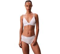 Calvin Klein Soutien-Gorge Triangle Femme Lightly Lined avec Basque Élastique, Blanc (White), L