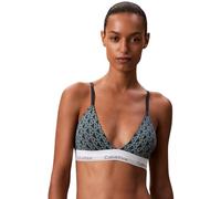 Calvin Klein Soutien-Gorge Triangle Femme Lightly Lined avec Basque Élastique, Vert (Bijou Modern Emblem Outline+Stratif), L