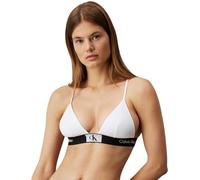 Calvin Klein Soutien-Gorge Triangle Femme sans Rembourrage, Blanc (White), S