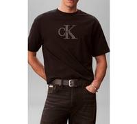 Calvin Klein Ss 16s Elevated Mono Tee Black Taille: M | T-Shirts Outlet | Homme | Le Noir
