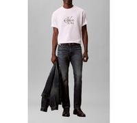 Calvin Klein Ss 16s Tricolor Monologo Tee Bright White Taille: M | T-shirts avec imprimés Outlet | Homme | Blanche