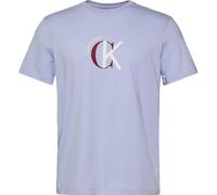 Calvin Klein SS 30S Whsl Ckj 2Tone CK Graphic Lv14Re829G T-Shirts Graphiques, Purple (Casual Blue), M Homme