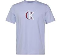 Calvin Klein SS 30S Whsl Ckj 2Tone CK Graphic Lv14Re829G T-Shirts Graphiques, Purple (Casual Blue), XL Homme