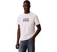 Calvin Klein SS 30s Whsl Ckj Jersey Graphic T Lv04re821g T-Shirts Graphiques, Blanc Brillant, L Homme