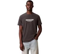 Calvin Klein SS 30S Whsl SP Cknyc Graphic Tee Lv04Re834G T-Shirts Graphiques, Grey (Pirate Black), S Homme