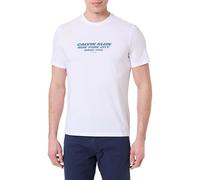 Calvin Klein SS 30S Whsl SP Cknyc Graphic Tee Lv04Re834G T-Shirts Graphiques, White (Brilliant White), XXL Grande Taille Homme