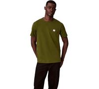 Calvin Klein SS Badge 30S Jersey Classic Tee LV04RC272G Tees, Vert (forêt médiévale), L, Vert (forêt médiévale), L