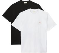 Calvin Klein Jeans T-shirt Lv04rd248g manches courtes – Lot de 2 Noir L Homme