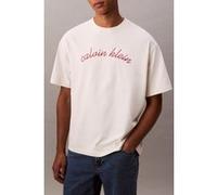 Calvin Klein Ss Center Chain Stitch Tofu Taille: XL | T-shirts avec imprimés Outlet | Homme |
