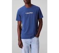 Calvin Klein Ss Glitched Logo Eu Blue Jean Taille: S | T-shirts avec imprimés Outlet | Homme | Bleu