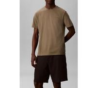 Calvin Klein T-Shirt à col Rond SS Micro Logo LV04LC255G pour Homme, Beige, M