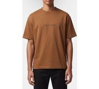 Calvin Klein Ss Relaxed Standard Tee Bronze Gold Taille: M | T-Shirts Outlet | Homme | Marron