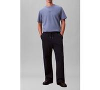 Calvin Klein Ss Stretch Cotton Pique Tee Dusty Sailor Blue Taille: L | T-shirts Basiques Outlet | Homme | Bleu