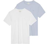 Calvin Klein SS Stretch Cotton Slim Tee 2pk Lv04ld245g T-Shirts, Multi (Bright White/Plein Air), M Homme