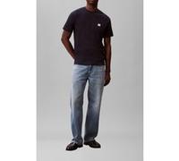 Calvin Klein Ss Waffle Badge Crewneck Tee Dark Sapphire Taille: XL | T-shirts Basiques Outlet | Homme | Bleu