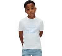 Calvin Klein - T-shirt Stacked Logo Lvcksja10b S/S - Blanc - 10 ans garçon