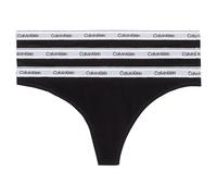 Calvin Klein String Modern Logo – lot de 3 noir/blanc – Taille L Femme
