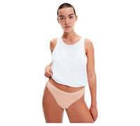 Calvin Klein String Femme Tanga, Beige (Cedar), S