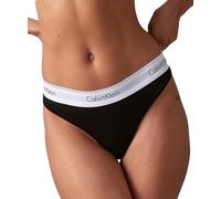 Calvin Klein String Femme Thong Élasthanne, Noir (Black), XS