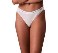 Calvin Klein String Femme Thong sous-Vêtement, Blanc (White), XL
