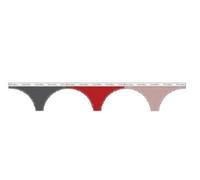 Calvin Klein String pour Femme 3PK 000QD5209E Strong, Rouge (Charcoal Grey/ADRENILINE Rush/SUBDU), M, Rouge (Gris Anthracite/adréniline Rush/Subdu), M