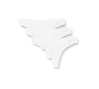 Calvin Klein Strings Femme Lot de 3 Ideal Cotton Tangas, Blanc (White/White/White), 3XL