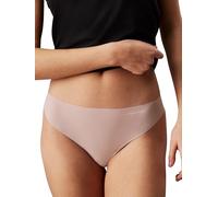Calvin Klein Strings Femme Lot de 3 Invisibles sans Coutures, Rose (Subdued W. Ivory Logo (3)), L