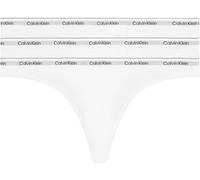Calvin Klein 000qd5209e Thong 3 Units Blanc S Femme