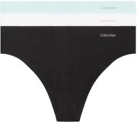 Calvin Klein Strings Lot de 3 Femme Thong Mid-Rise Coton Extensible