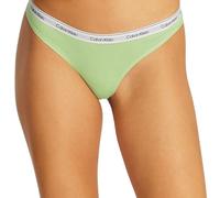 Calvin Klein Strings Lot de 3 Femme Thong sous-Vêtement, Multicolore (Highline Green/Buff Pink/Gry HTR), XL