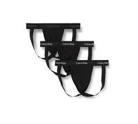 Calvin Klein Strings Lot de 3 Homme Coton-Élasthanne, Noir (B- Ash, Vint Indigo, Sterl Blue Lgs), L