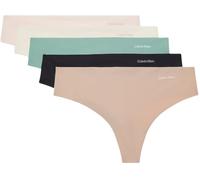 Calvin Klein Strings Lot de 5 Femme Tangas, Multicolore (Charming Green/Nymphs Thigh/Black/I), L