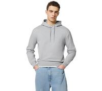 Calvin Klein Sweat à Capuche Femme Monogram Terry avec Logo, Gris (Heroic Grey HTR), L