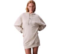 Calvin Klein Sweat à Capuche Femme Premium Terry Long, Beige (Vanilla Heather), XS