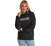 Calvin Klein Sweat à Capuche Femme Varsity en Coton, Noir (CK Black), XS